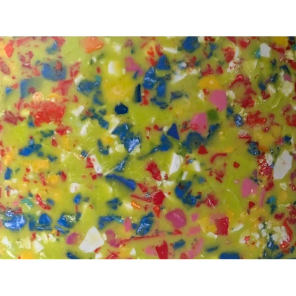 Zak Designs MCM Lime Green Melamine Speckled Confetti Large Mixing Bowl 7